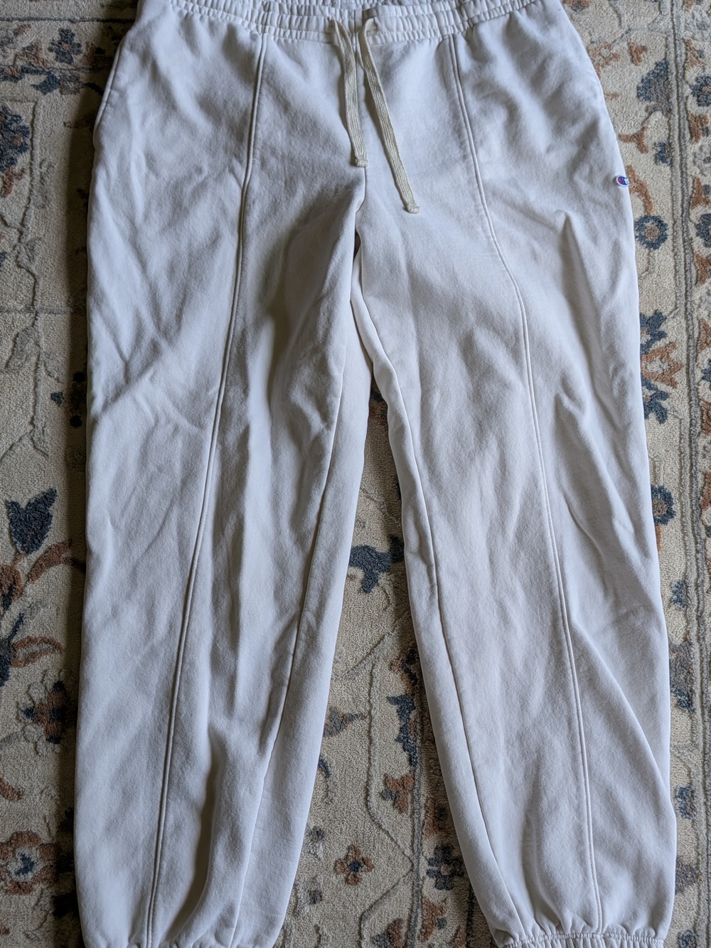 Champion Off-White Panel Jogger Sweatpants